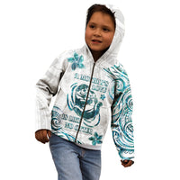 New Zealand Aotearoa Hari Ra Mama Kid Hoodie A Mother's Love Is Like No Otter LT05 - Polynesian Pride