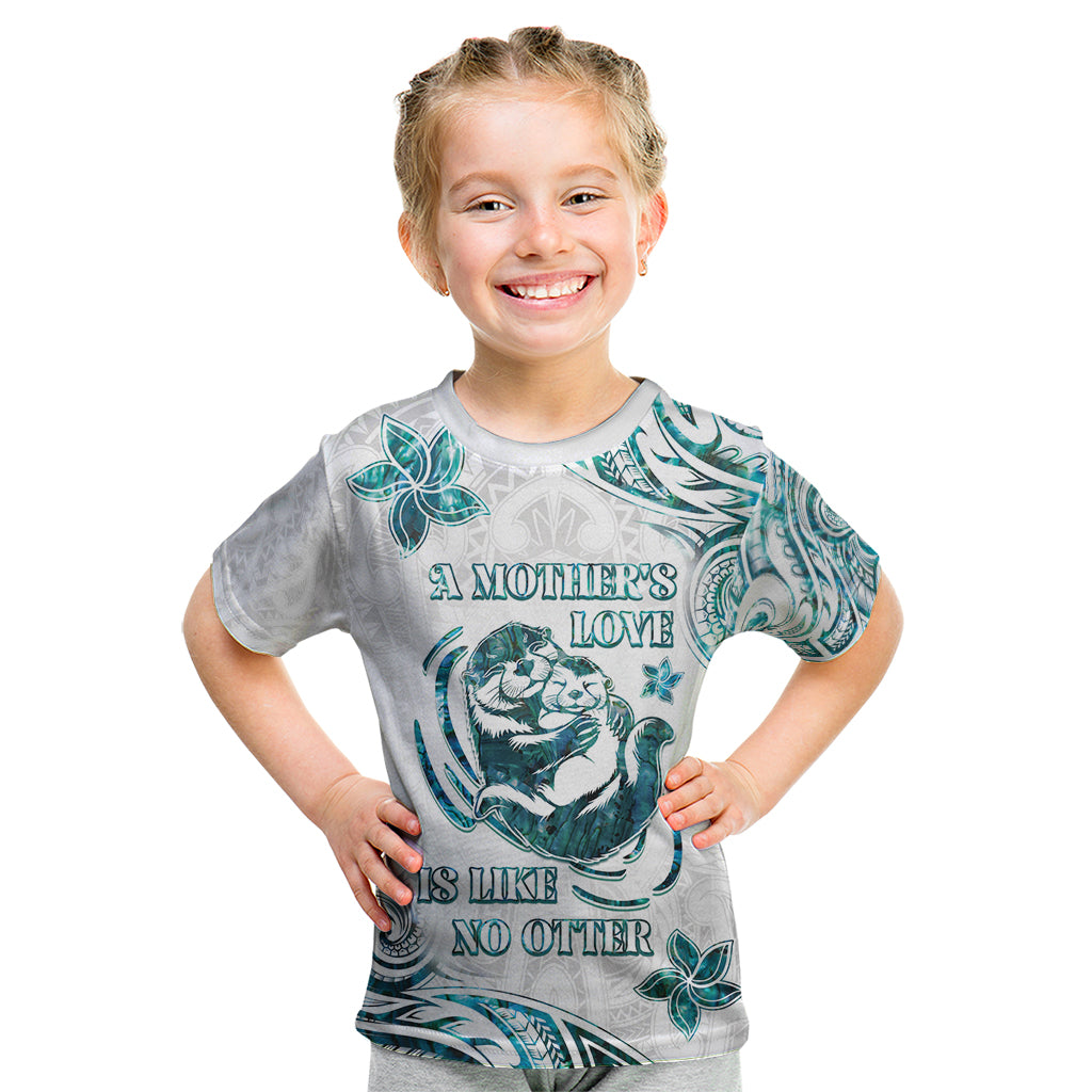 New Zealand Aotearoa Hari Ra Mama Kid T Shirt A Mother's Love Is Like No Otter LT05 White - Polynesian Pride