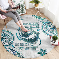 New Zealand Aotearoa Hari Ra Mama Round Carpet A Mother's Love Is Like No Otter LT05 - Polynesian Pride