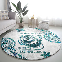 New Zealand Aotearoa Hari Ra Mama Round Carpet A Mother's Love Is Like No Otter LT05 - Polynesian Pride