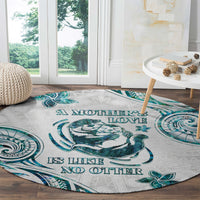 New Zealand Aotearoa Hari Ra Mama Round Carpet A Mother's Love Is Like No Otter LT05 - Polynesian Pride
