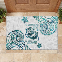 New Zealand Aotearoa Hari Ra Mama Rubber Doormat A Mother's Love Is Like No Otter LT05 - Polynesian Pride