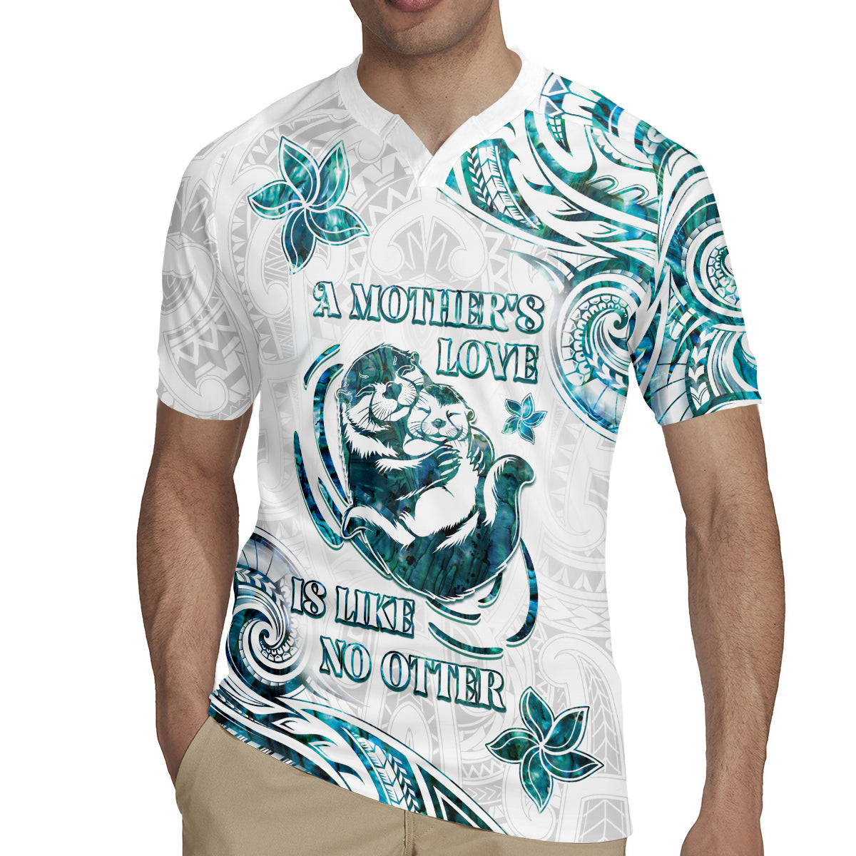 New Zealand Aotearoa Hari Ra Mama Rugby Jersey A Mother's Love Is Like No Otter LT05 - Polynesian Pride