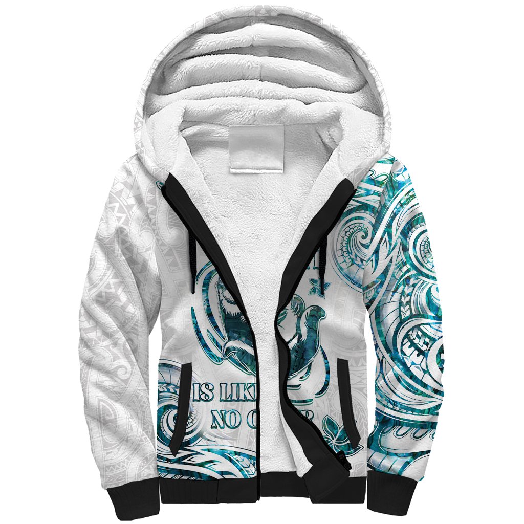 New Zealand Aotearoa Hari Ra Mama Sherpa Hoodie A Mother's Love Is Like No Otter LT05 Unisex White - Polynesian Pride