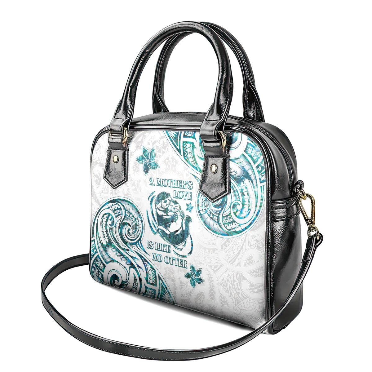 New Zealand Aotearoa Hari Ra Mama Shoulder Handbag A Mother's Love Is Like No Otter LT05 - Polynesian Pride