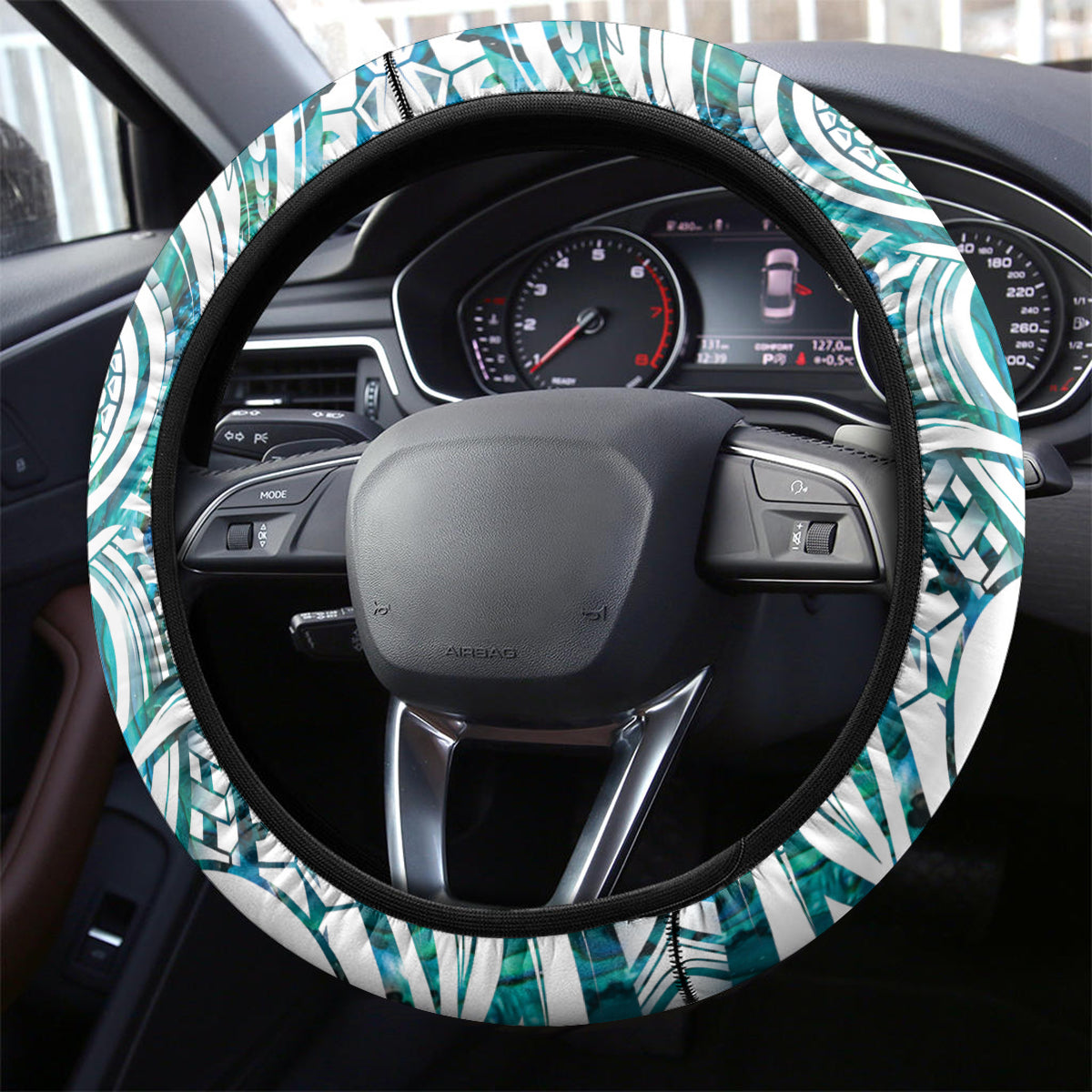 New Zealand Aotearoa Hari Ra Mama Steering Wheel Cover A Mother's Love Is Like No Otter LT05 - Polynesian Pride