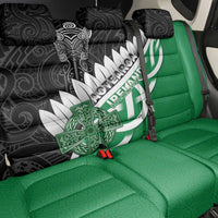 New Zealand And Ireland Rugby Back Car Seat Cover Silver Fern With Celtic Cross LT05 - Polynesian Pride
