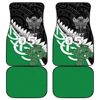New Zealand And Ireland Rugby Car Mats Silver Fern With Celtic Cross LT05 - Polynesian Pride