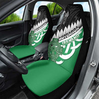 New Zealand And Ireland Rugby Car Seat Cover Silver Fern With Celtic Cross LT05 - Polynesian Pride