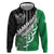 New Zealand And Ireland Rugby Custom Hoodie Silver Fern With Celtic Cross