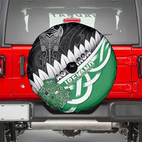 New Zealand And Ireland Rugby Spare Tire Cover Silver Fern With Celtic Cross LT05 - Polynesian Pride