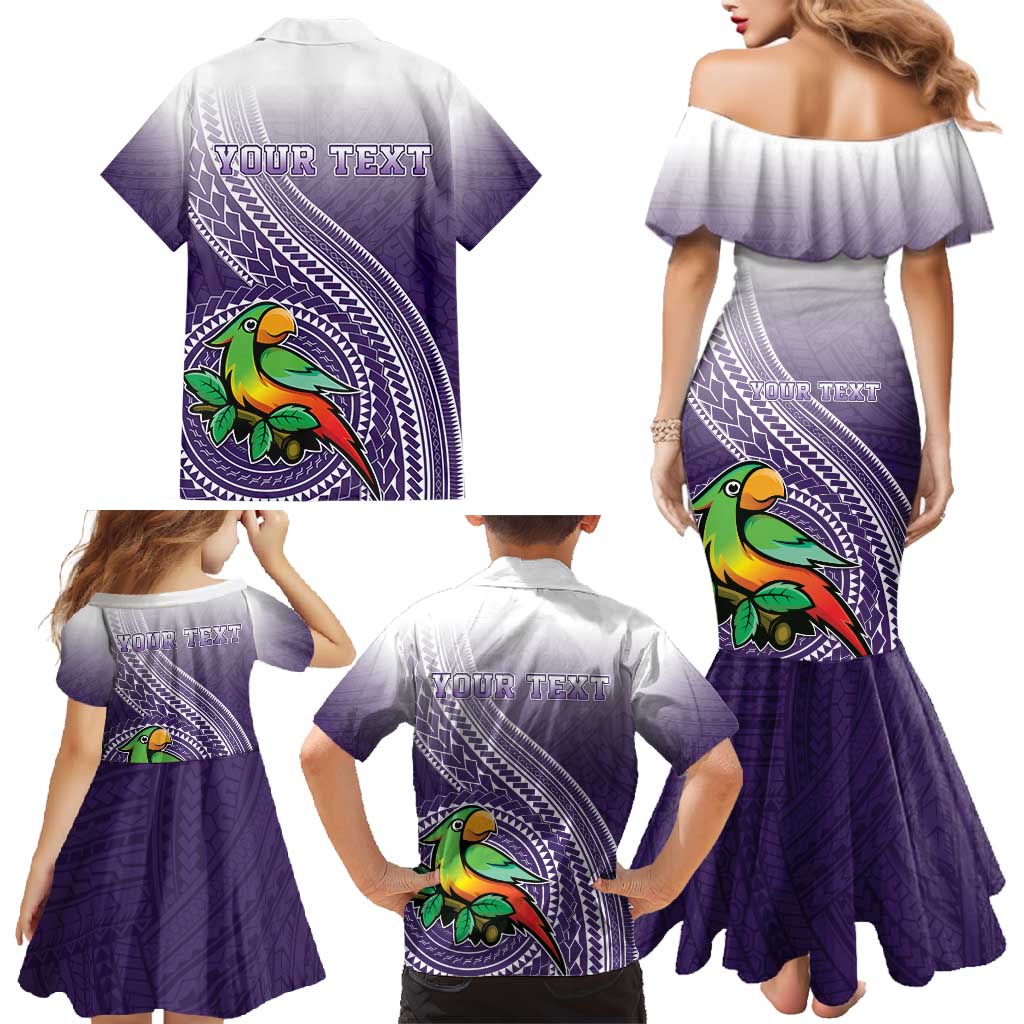 Personalized Manua High School Family Matching Mermaid Dress and Hawaiian Shirt Polynesian Tribal Pattern LT05 - Polynesian Pride