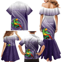 Personalized Manua High School Family Matching Mermaid Dress and Hawaiian Shirt Polynesian Tribal Pattern LT05 - Polynesian Pride