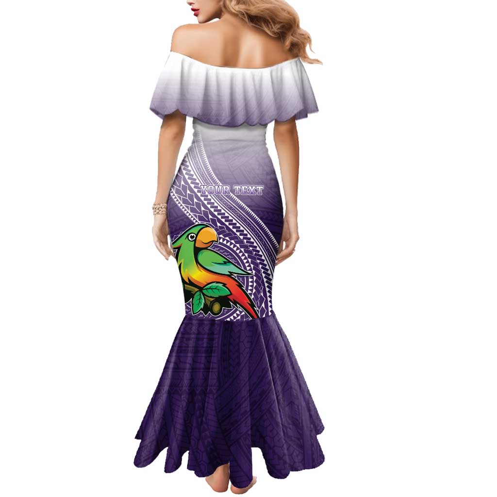 Personalized Manua High School Family Matching Mermaid Dress and Hawaiian Shirt Polynesian Tribal Pattern LT05 - Polynesian Pride