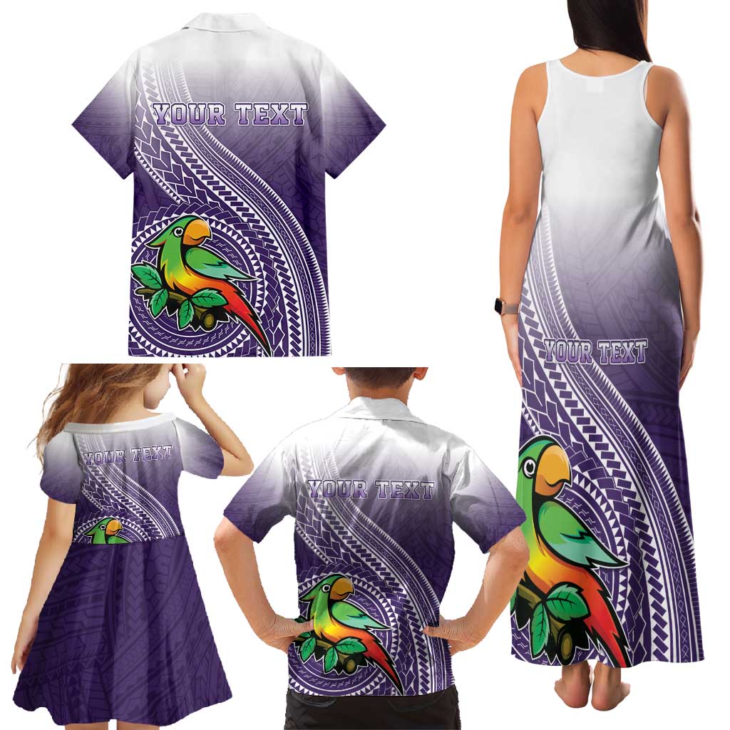 Personalized Manua High School Family Matching Tank Maxi Dress and Hawaiian Shirt Polynesian Tribal Pattern LT05 - Polynesian Pride