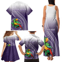 Personalized Manua High School Family Matching Tank Maxi Dress and Hawaiian Shirt Polynesian Tribal Pattern LT05 - Polynesian Pride