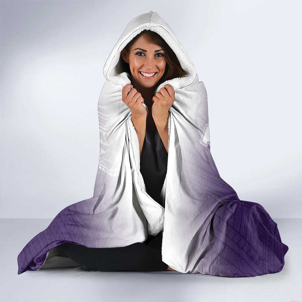 Manua High School Hooded Blanket Polynesian Tribal Pattern