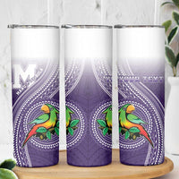 Personalized Manua High School Skinny Tumbler Polynesian Tribal Pattern LT05 - Polynesian Pride