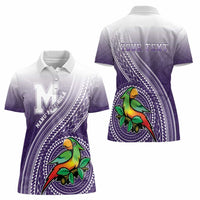 Personalized Manua High School Women Polo Shirt Polynesian Tribal Pattern LT05 - Polynesian Pride