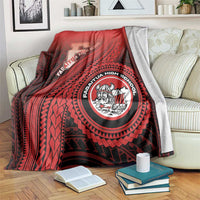 Fagaitua High School Blanket Polynesian Tribal Pattern LT05 Red - Polynesian Pride
