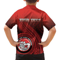 Personalized Fagaitua High School Family Matching Long Sleeve Bodycon Dress and Hawaiian Shirt Polynesian Tribal Pattern LT05 - Polynesian Pride