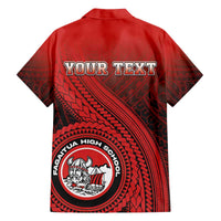 Personalized Fagaitua High School Family Matching Off The Shoulder Long Sleeve Dress and Hawaiian Shirt Polynesian Tribal Pattern LT05 - Polynesian Pride