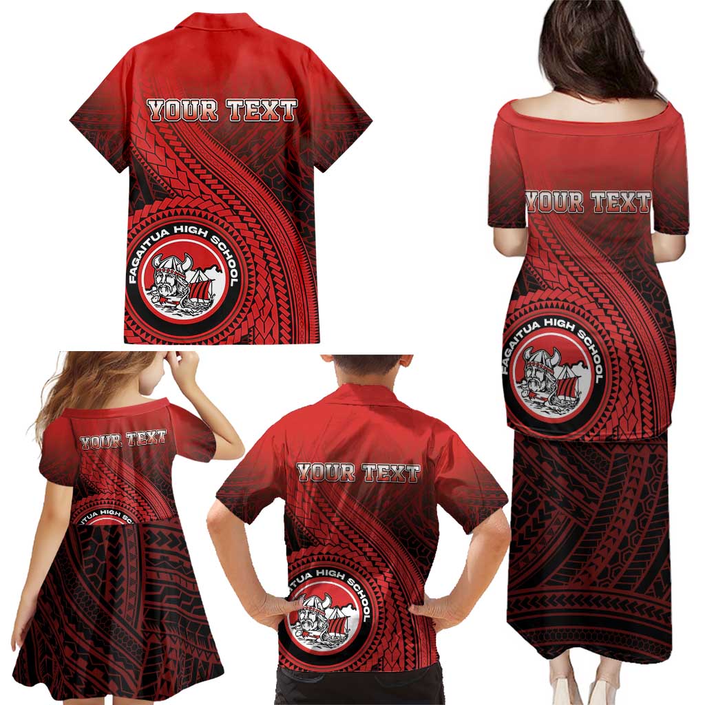 Personalized Fagaitua High School Family Matching Puletasi and Hawaiian Shirt Polynesian Tribal Pattern LT05 - Polynesian Pride
