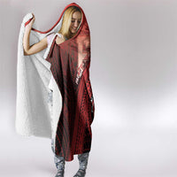 Fagaitua High School Hooded Blanket Polynesian Tribal Pattern