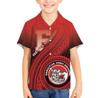 Personalized Fagaitua High School Kid Hawaiian Shirt Polynesian Tribal Pattern LT05 Kid Red - Polynesian Pride