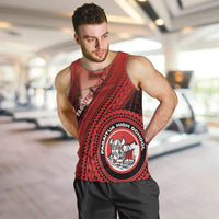 Personalized Fagaitua High School Men Tank Top Polynesian Tribal Pattern LT05 Red - Polynesian Pride