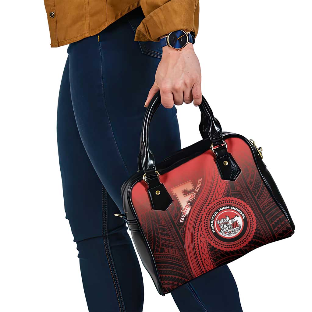 Fagaitua High School Shoulder Handbag Polynesian Tribal Pattern