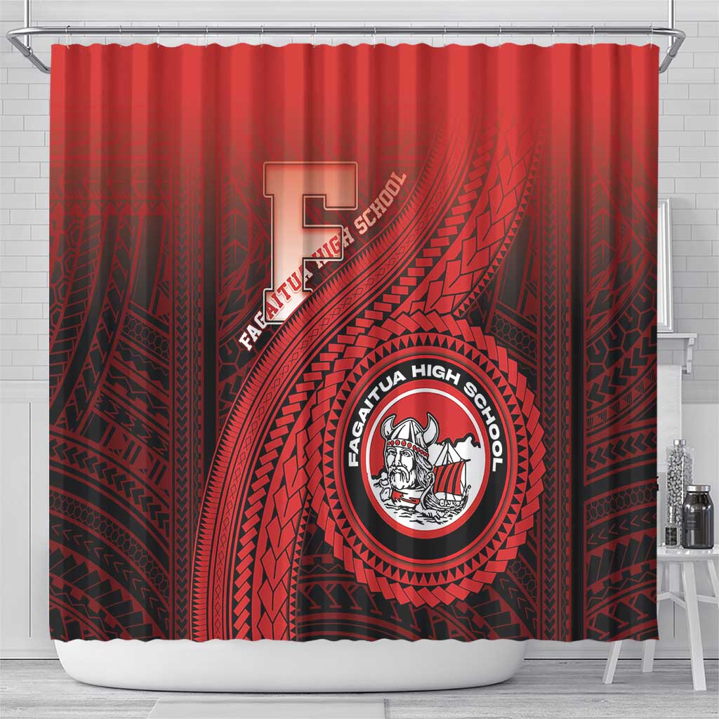 Fagaitua High School Shower Curtain Polynesian Tribal Pattern LT05 - Polynesian Pride