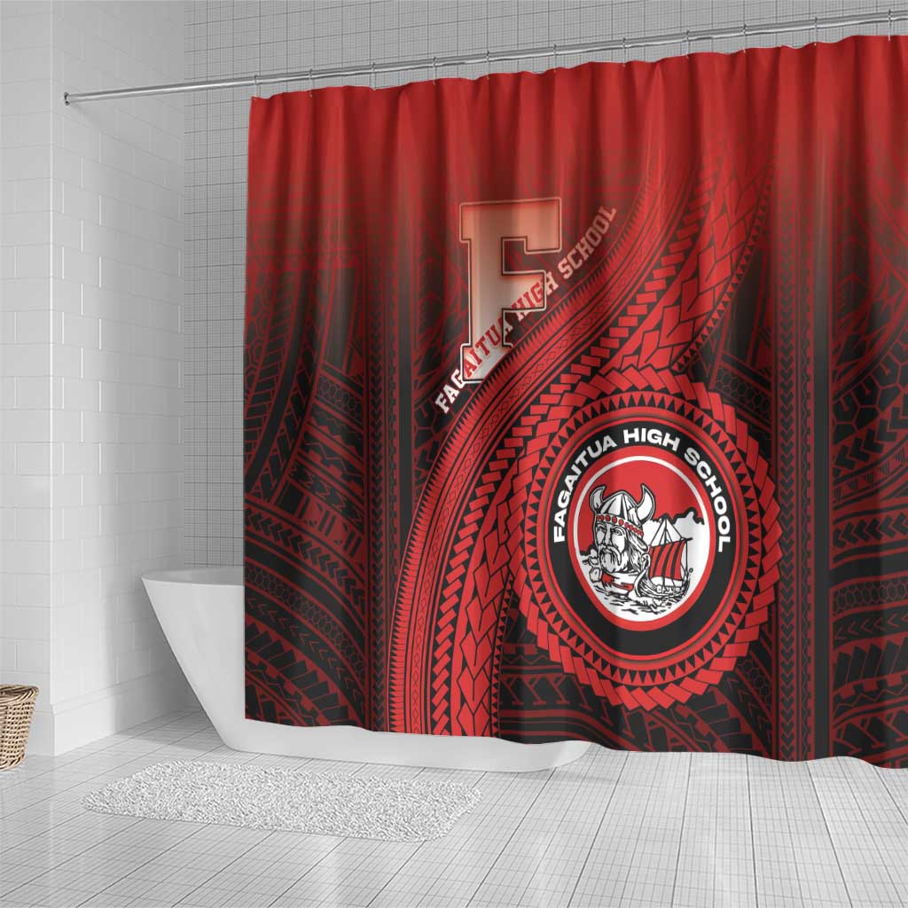 Fagaitua High School Shower Curtain Polynesian Tribal Pattern LT05 - Polynesian Pride