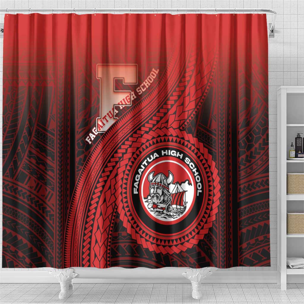 Fagaitua High School Shower Curtain Polynesian Tribal Pattern LT05 - Polynesian Pride