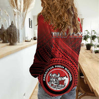 Personalized Fagaitua High School Women Casual Shirt Polynesian Tribal Pattern LT05 - Polynesian Pride