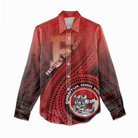 Personalized Fagaitua High School Women Casual Shirt Polynesian Tribal Pattern LT05 - Polynesian Pride