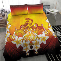 Tahiti Heiva Festival Bedding Set Tahitian Vahine Plumeria Flowers LT05 - Polynesian Pride