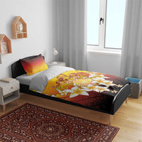 Tahiti Heiva Festival Bedding Set Tahitian Vahine Plumeria Flowers LT05 - Polynesian Pride