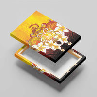 Tahiti Heiva Festival Canvas Wall Art Tahitian Vahine Plumeria Flowers LT05 - Polynesian Pride