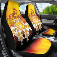Tahiti Heiva Festival Car Seat Cover Tahitian Vahine Plumeria Flowers LT05 - Polynesian Pride