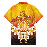 Tahiti Heiva Festival Family Matching Tank Maxi Dress and Hawaiian Shirt Tahitian Vahine Plumeria Flowers LT05 - Polynesian Pride