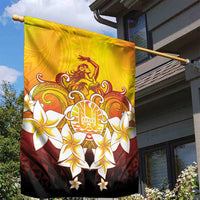 Tahiti Heiva Festival Garden Flag Tahitian Vahine Plumeria Flowers LT05 - Polynesian Pride