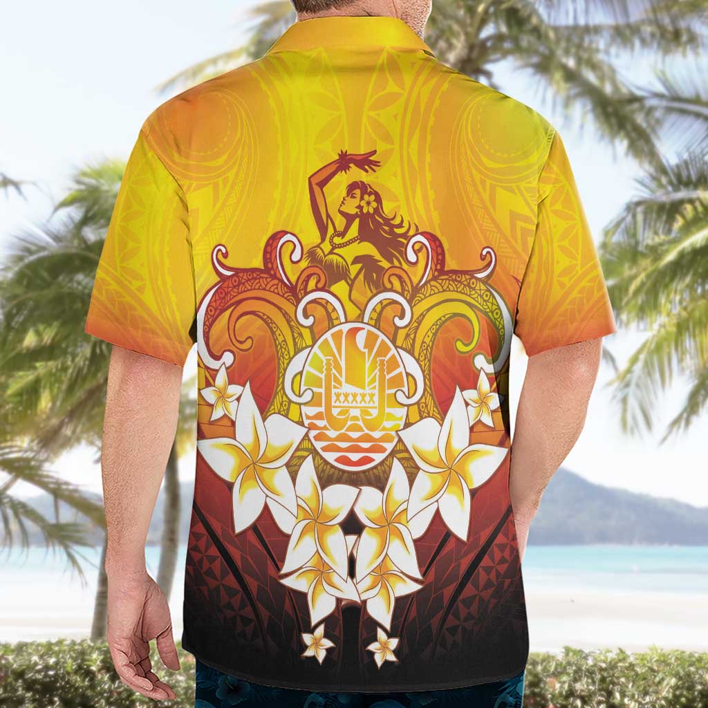Tahiti Heiva Festival Hawaiian Shirt Tahitian Vahine Plumeria Flowers LT05 - Polynesian Pride