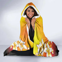 Tahiti Heiva Festival Hooded Blanket Tahitian Vahine Plumeria Flowers LT05 - Polynesian Pride