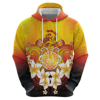 Tahiti Heiva Festival Hoodie Tahitian Vahine Plumeria Flowers LT05 - Polynesian Pride