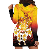 Tahiti Heiva Festival Hoodie Dress Tahitian Vahine Plumeria Flowers LT05 - Polynesian Pride