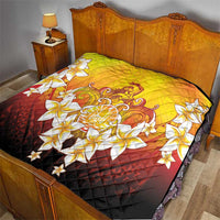 Tahiti Heiva Festival Quilt Tahitian Vahine Plumeria Flowers LT05 - Polynesian Pride