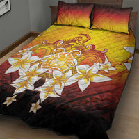 Tahiti Heiva Festival Quilt Bed Set Tahitian Vahine Plumeria Flowers LT05 - Polynesian Pride