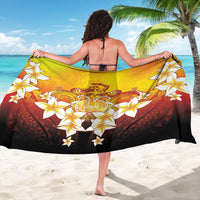 Tahiti Heiva Festival Sarong Tahitian Vahine Plumeria Flowers LT05 - Polynesian Pride