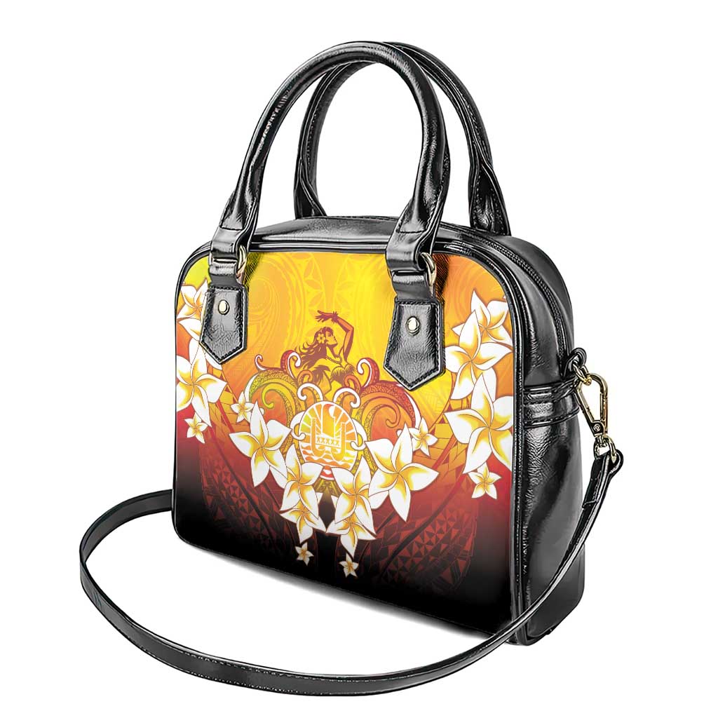 Tahiti Heiva Festival Shoulder Handbag Tahitian Vahine Plumeria Flowers LT05 - Polynesian Pride
